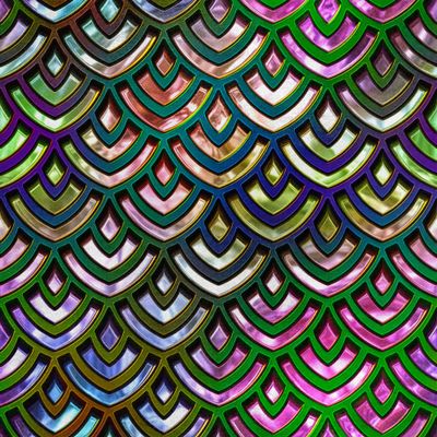 HEKO PANELS Royal Scales Velvet Fabric by the Meter, 5 m, 140 × 500 cm