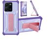 Aroepurt Case for Vivo Y35 4G (2022) with Tempered Glass Screen Protector, Purple view 1