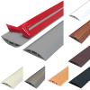 Flexible Self-Adhesive PVC Floor Cable Protector, 50 mm x 5 m, Gray view 1