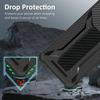 Aroepurt Case for AT&T Fusion Z (V340U), Black, with Tempered Glass Screen Protector view 3
