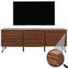 Mendler HWC-M49 TV Stand MDF and Metal 52x142x44 cm, Walnut Look view 1
