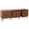 Mendler HWC-M49 TV Stand MDF and Metal 52x142x44 cm, Walnut Look view 4