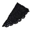 BOMHCS Oval Lace Table Runner, 25.4–30.5 cm x 50.8–55.9 cm, Handmade Crochet Doily, Black, 1 Piece view 2