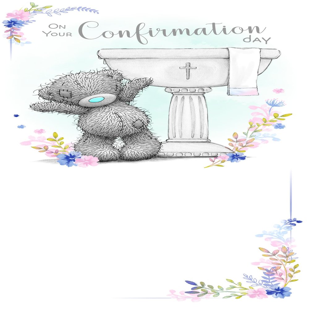 Me to You Tatty Teddy Confirmation Day Card, Official Collection