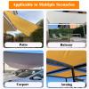 Rectangular Shade Sail 0.6 x 1 m, Waterproof, 98% UV Protection, White view 3
