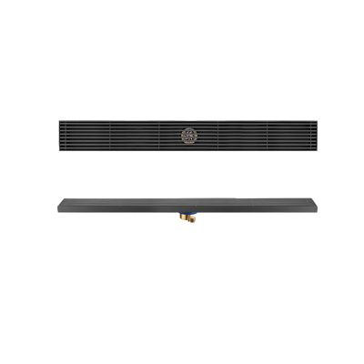 WRJAHCG 8 x 70 cm Rectangular Center Floor Drain with Stainless Steel Grate