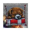 Beloved Puppy Cross-Stitch Cushion Kit, 40 x 40 cm view 2