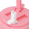 Walfront 600 mL Portable Water Bottle with Two Straws, Pink view 4