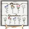 PINFANSHIJIE Personalized Birth Month Flower Name Sign for Mom or Grandma view 1