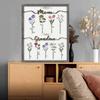 PINFANSHIJIE Personalized Birth Month Flower Name Sign for Mom or Grandma view 4
