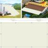 Square Sun Shade Sail, 3.3 x 3.4 m, 98% UV Block, Ivory view 1