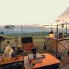 Square Sun Shade Sail, 3.3 x 3.4 m, 98% UV Block, Ivory view 2