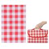 TQQEPOOL Outdoor Picnic Blanket, Waterproof and Sand-Resistant, Foldable, Pink, 200 x 200 cm view 1