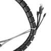 Spiral Cable Wrap Protector, 15 mm, 1 m, White view 4