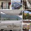 PIPRE 3.9 m x 3.9 m Clear PVC Tarp, 400 g/m², 0.35 mm, Waterproof Cover with Rope view 4