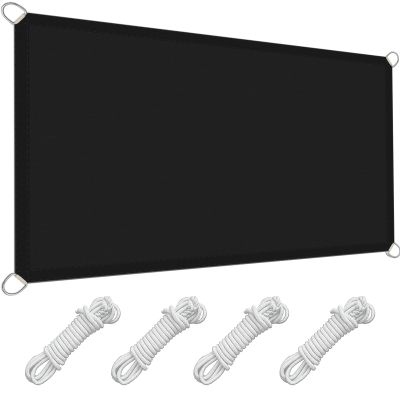 Shade Sail Sun and Wind Protection 1.8 x 7.5 m, Black