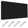 Shade Sail Sun and Wind Protection 1.8 x 7.5 m, Black view 1