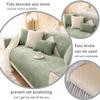 Chenille Herringbone Sofa Cover for Sectional Sofas view 2