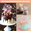 Butterfly Cake Decorations, 13-Piece Set with Happy Birthday Cake Topper view 4