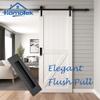 HOMOTEK Recessed Pull Handles for Sliding Doors, Rectangular, Black, 15.2 cm, 6-Pack view 3