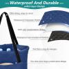 ODAWA Sapphire Folding Picnic Blanket, Compact Travel Blanket, Beach Blanket for Spring, Summer, Camping, Beach and Park, 203.2 x 299.7 cm view 4