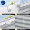 Jalousiescout Klemmfix Pleated Blind, No Drilling, 45 x 70 cm, Gray view 2