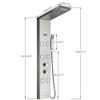 Generic Stainless Steel Rain Shower Panel Tower with Massage and Waterfall view 4