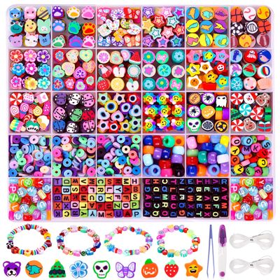 DULEFUN Clay Bead Bracelet Making Kit