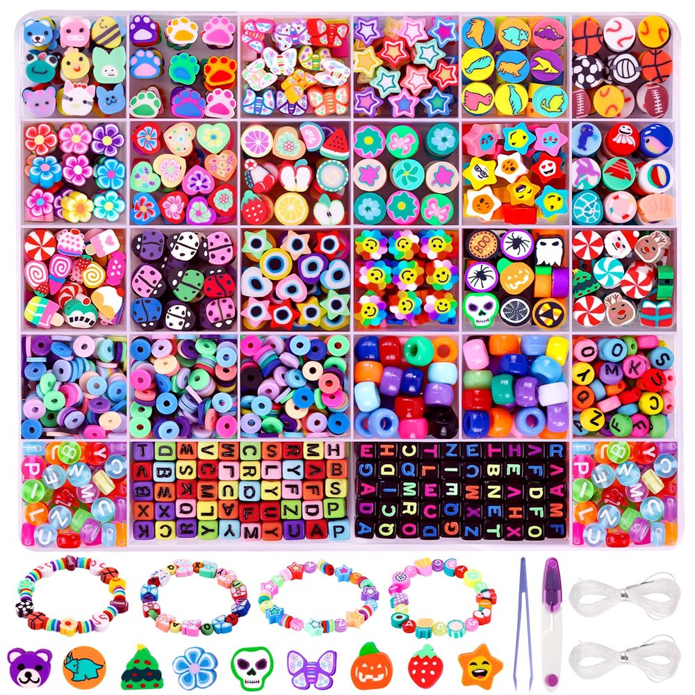 DULEFUN Clay Bead Bracelet Making Kit