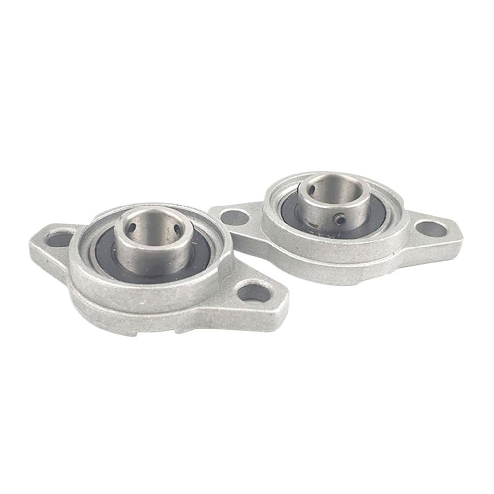 MJINA 2-Pack KFL002 15 mm Mounted Cast Housing Self-Aligning Pillow Block Bearing