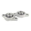 MJINA 2-Pack KFL002 15 mm Mounted Cast Housing Self-Aligning Pillow Block Bearing view 1