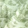 45 x 140 cm Printed Cotton Fabric, Soft Rustic Floral Design for Sewing and Crafts (Green) view 4
