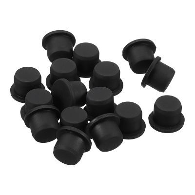 QUARKZMAN 16 Black Rubber Plugs, 14 mm, for 13.5–13.8 mm / 0.53–0.54 in Holes
