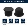 QUARKZMAN 16 Black Rubber Plugs, 14 mm, for 13.5–13.8 mm / 0.53–0.54 in Holes view 2