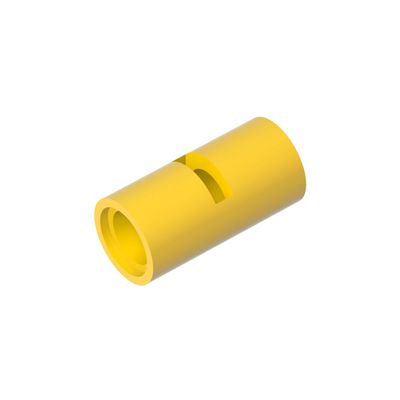 TYCOLE Gobricks GDS-887 Round Pin Connector 2L with Slot, Compatible with 62462 and 29219, Major Brick Brands, Building Blocks and Parts (24 Yellow 030, 900 pcs)