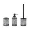 WENKO Anfo Bathroom Accessory Set, Gray, 3-Piece view 1