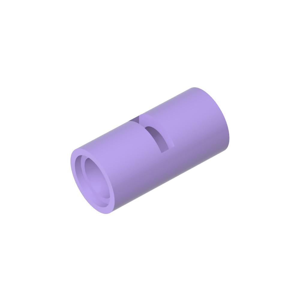 TYCOLE Gobricks GDS-887 Round Pin Connector 2L with Slot, Compatible with 62462/29219, 900 Pieces, Lavender 325 (063)