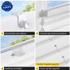 Jalousiescout Klemmfix Pleated Blind 115 x 110 cm, White view 2