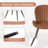 Hawthyhome Dining Chairs, Set of 2, Ergonomic, Brown view 3