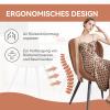 Hawthyhome Dining Chairs, Set of 2, Ergonomic, Brown view 4