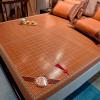 Foldable Rattan Bamboo Cooling Mattress Pad with Pillowcases view 1