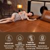 Foldable Rattan Bamboo Cooling Mattress Pad with Pillowcases view 3