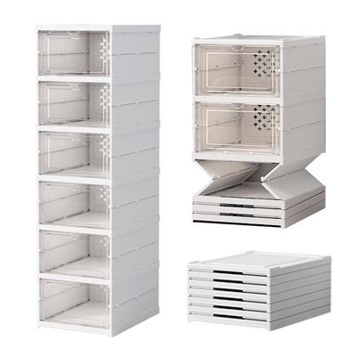 PAIDE P Foldable Shoe Organizer, 6 Compartments