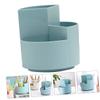 NUOBESTY 3-Compartment Rotating Pen Holder for Cosmetics and Office Supplies view 2