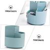 NUOBESTY 3-Compartment Rotating Pen Holder for Cosmetics and Office Supplies view 3
