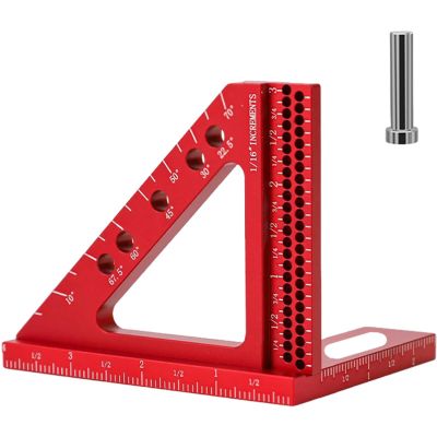 3D Metal Triangle Square Measuring Tool for Woodworking and Engineering