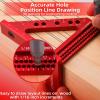 3D Metal Triangle Square Measuring Tool for Woodworking and Engineering view 2