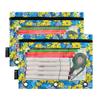 Wudan Summer Meadow Blue Floral 3-Ring Binder Pencil Pouches, 2-Pack view 2