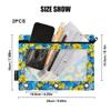 Wudan Summer Meadow Blue Floral 3-Ring Binder Pencil Pouches, 2-Pack view 3