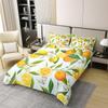 Loussiesd Lemon 100% Cotton Duvet Cover Set, 155 x 220 cm view 2
